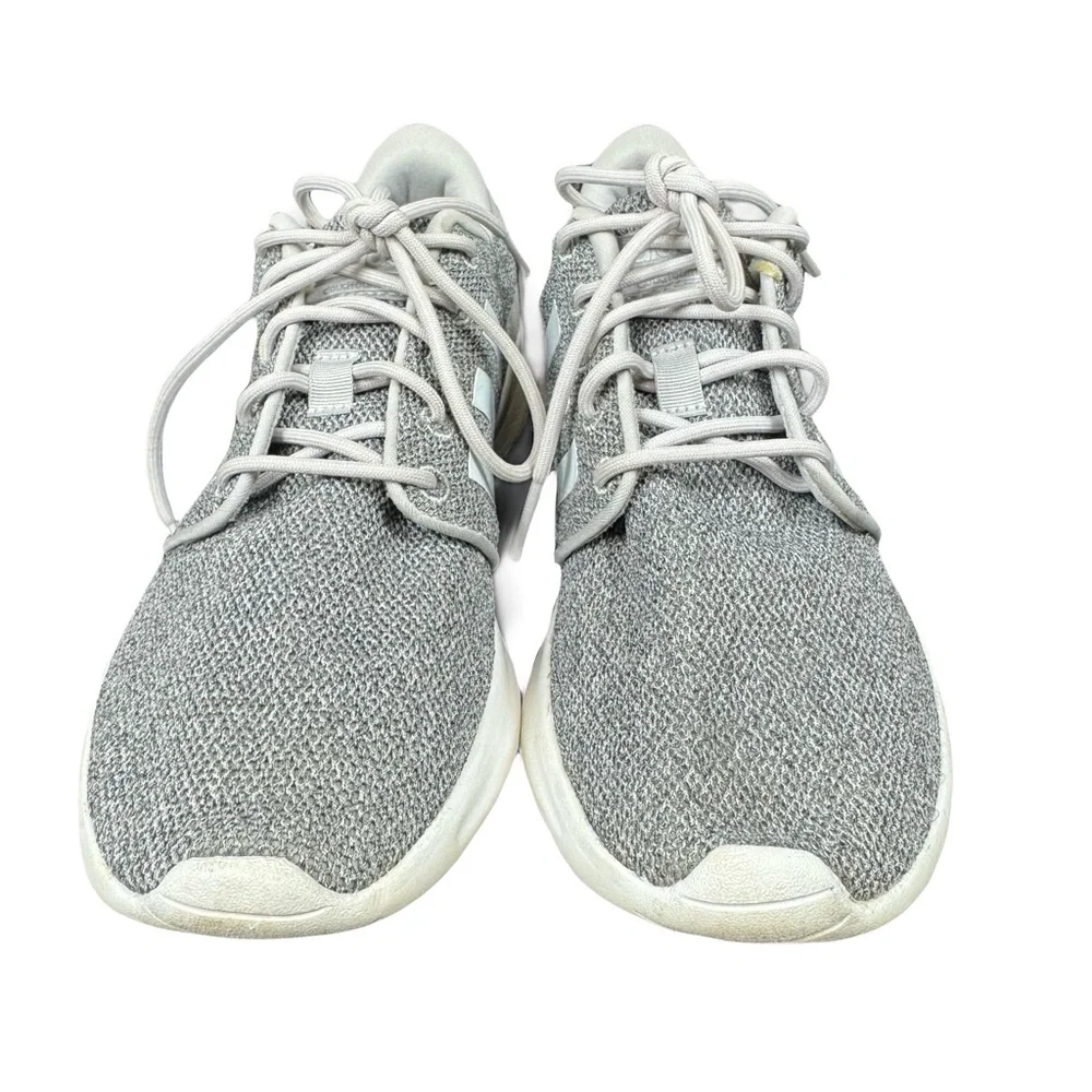 Adidas Cloudfoam Grey Athletic Lightweight Sneakers Women's Size 7 QT Racer EUC - Picture 6 of 16
